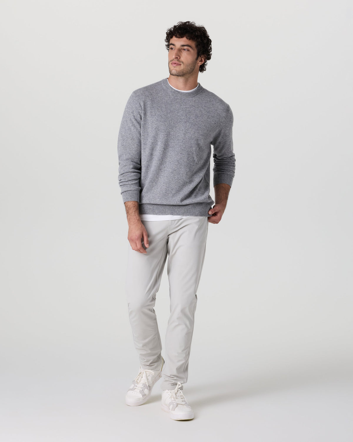 Berik Cashmere Sweater | Heather Grey