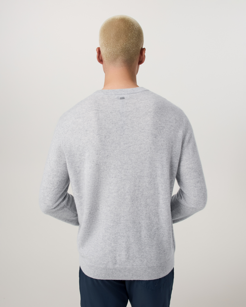 Berik Cashmere Sweater | Light Heather Grey