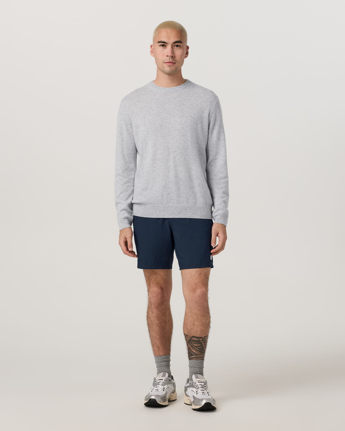 Berik Cashmere Sweater | Light Heather Grey