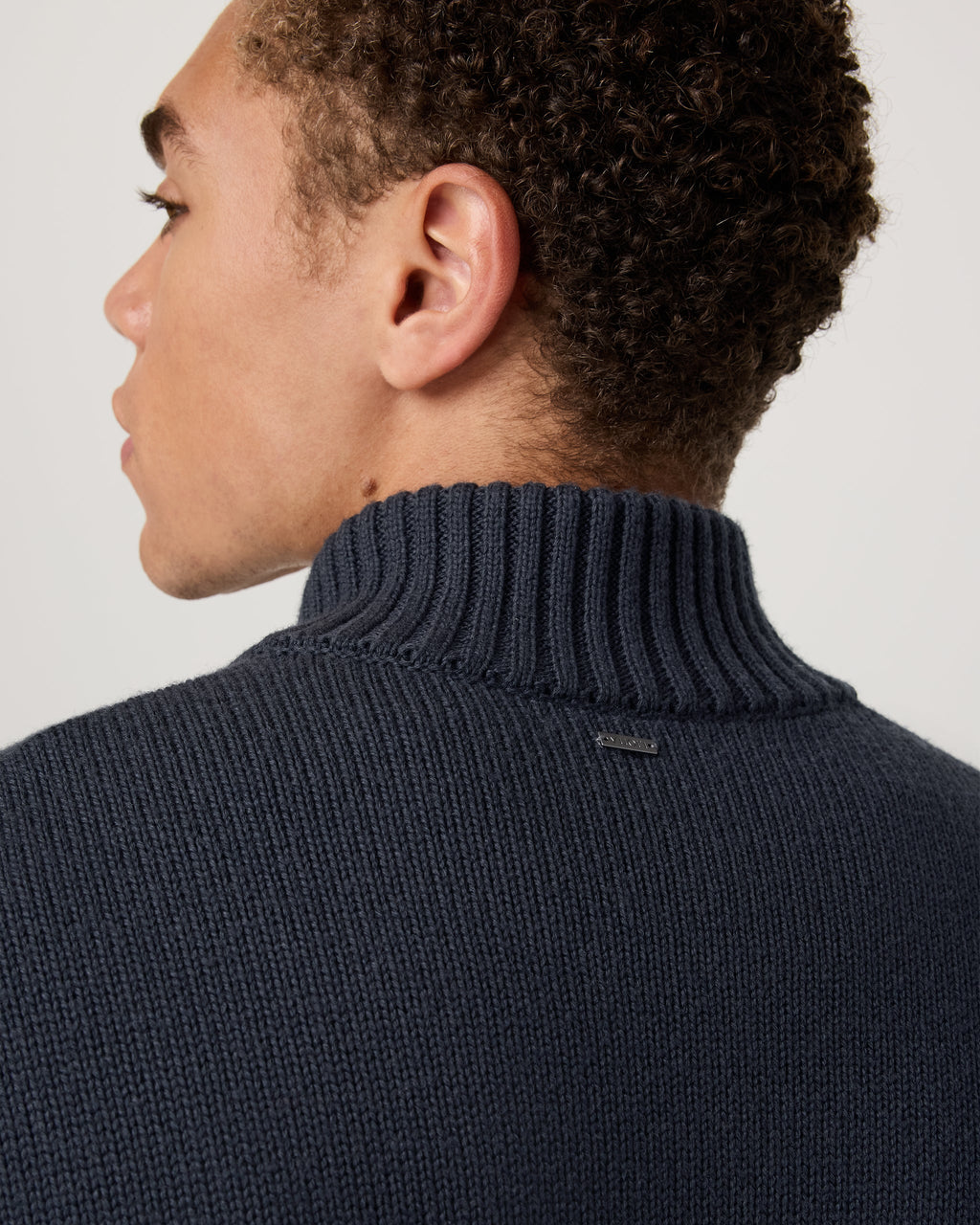 Denver Full Zip Sweater | Navy