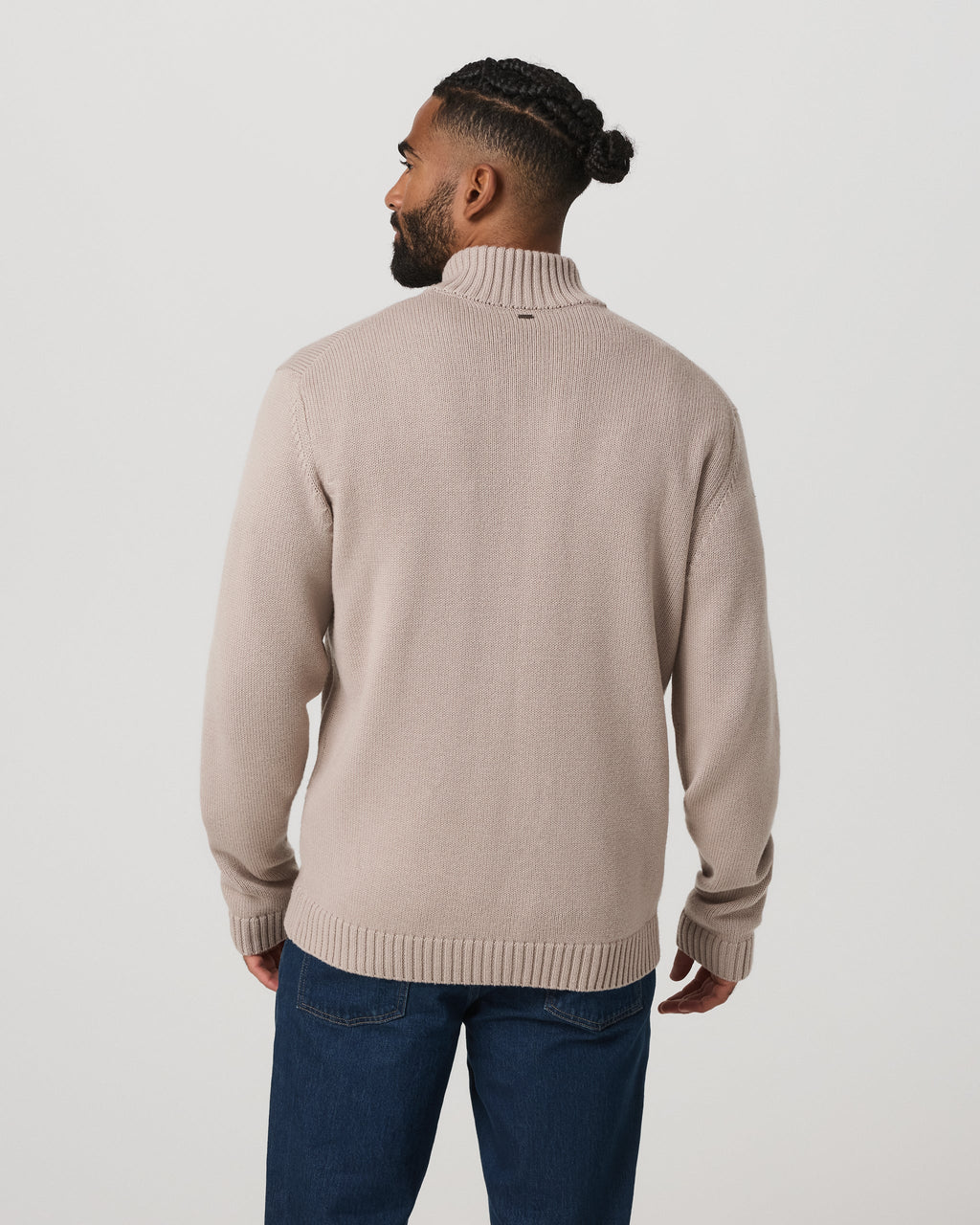 Denver Full Zip Sweater | Willow Grey