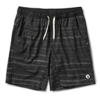 Kore Short Lined 7 | Black Shibori Stripe
