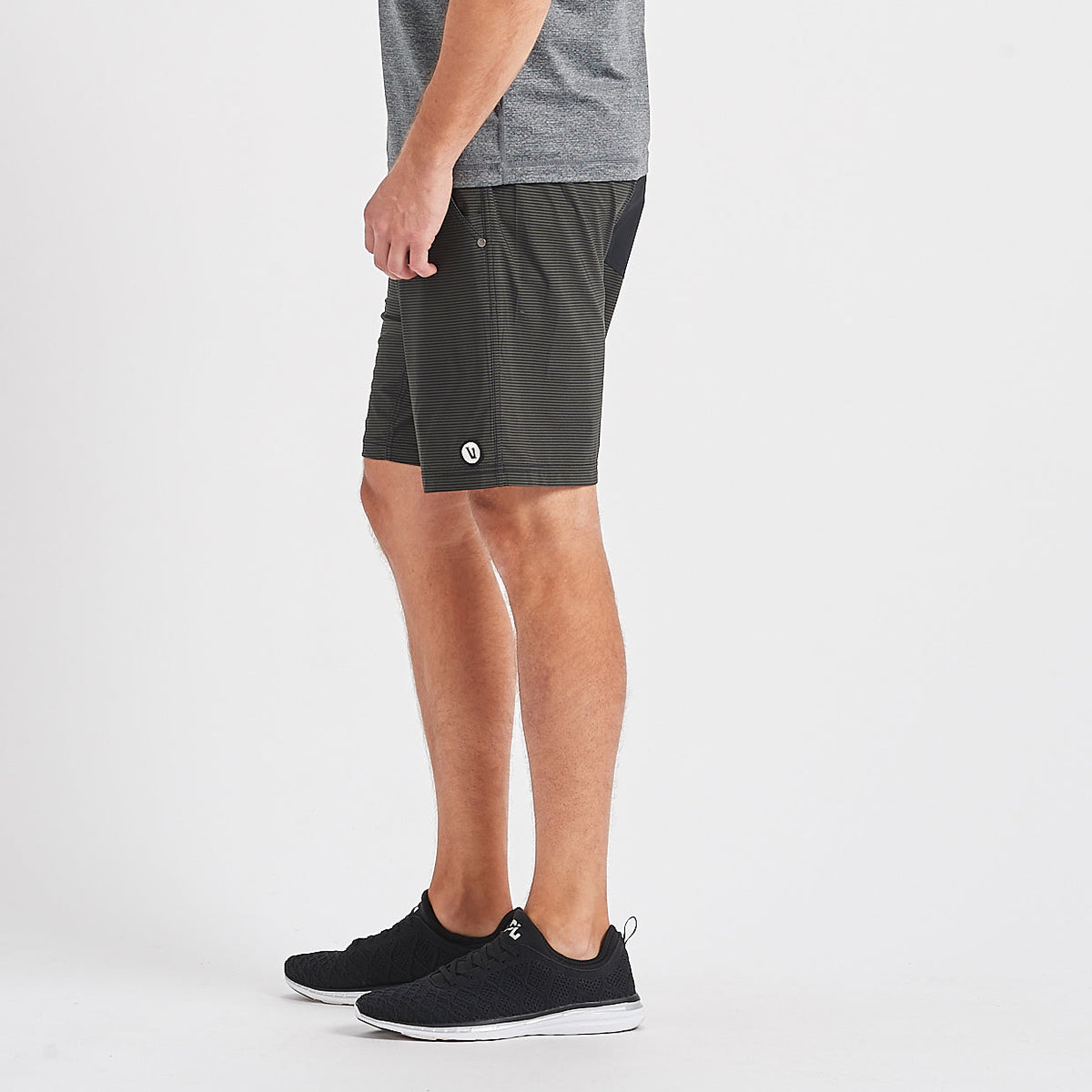 Kore Short | Evergreen Black Stripe