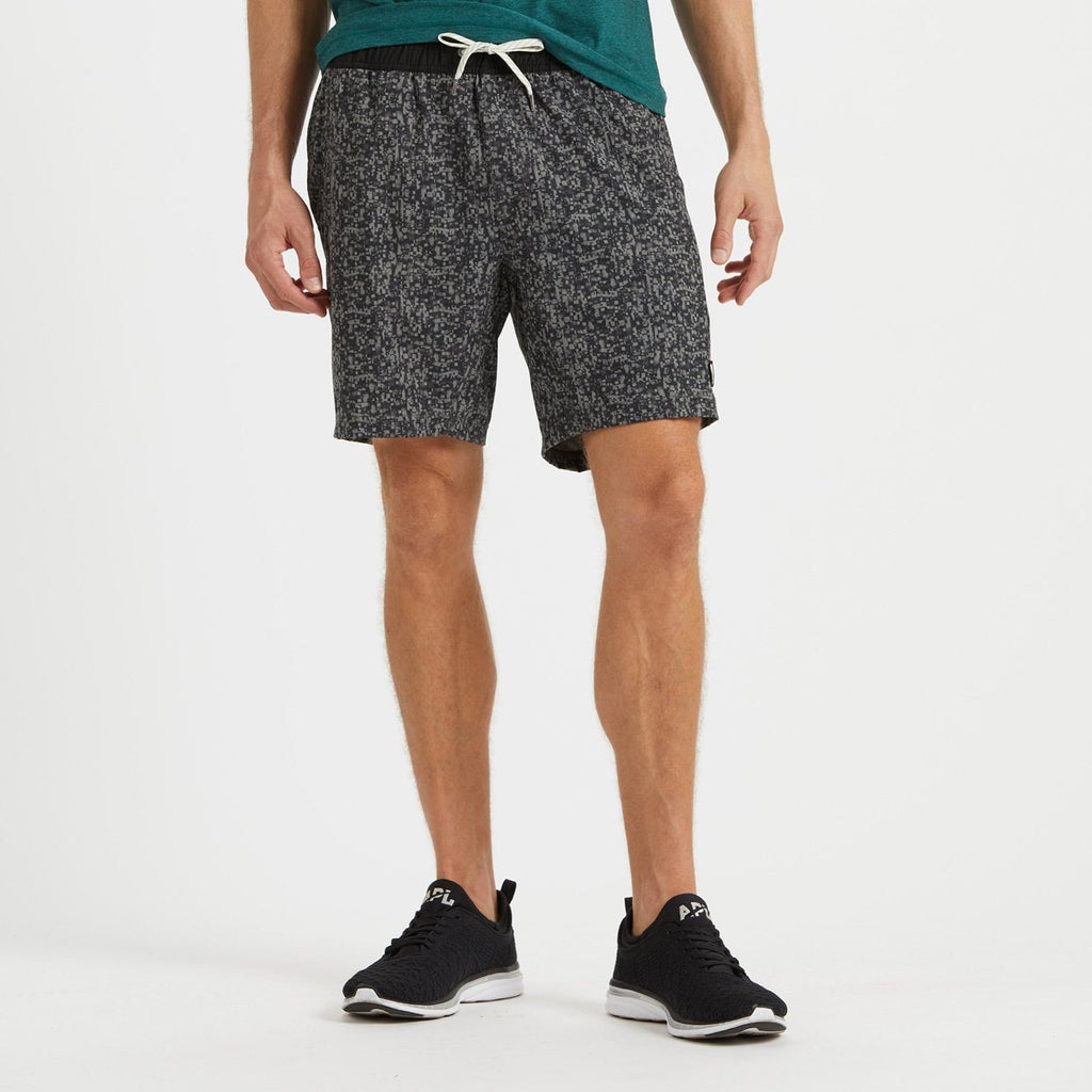 Kore Short Lined 7 | Grey Linen Texture Digital