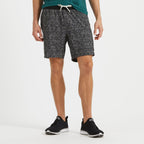 Kore Short Lined 7 | Grey Linen Texture Digital