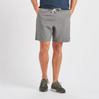 Kore Short | Grey Linen Texture