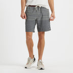 Kore Short Lined 7 | Grey Varied Stripe