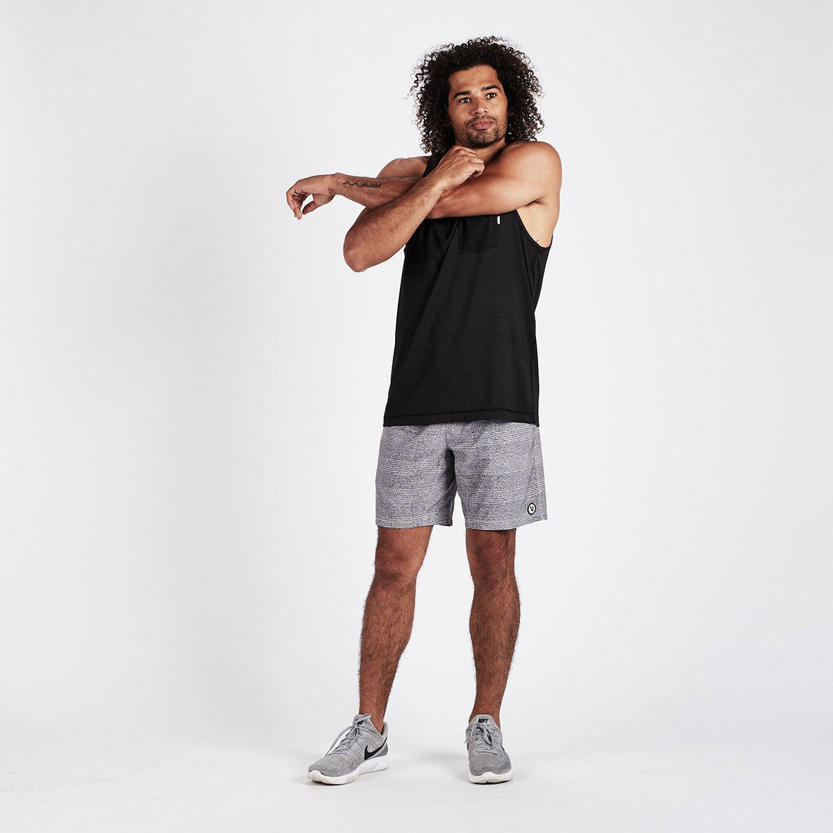 Kore Short | Grey Weave Texture