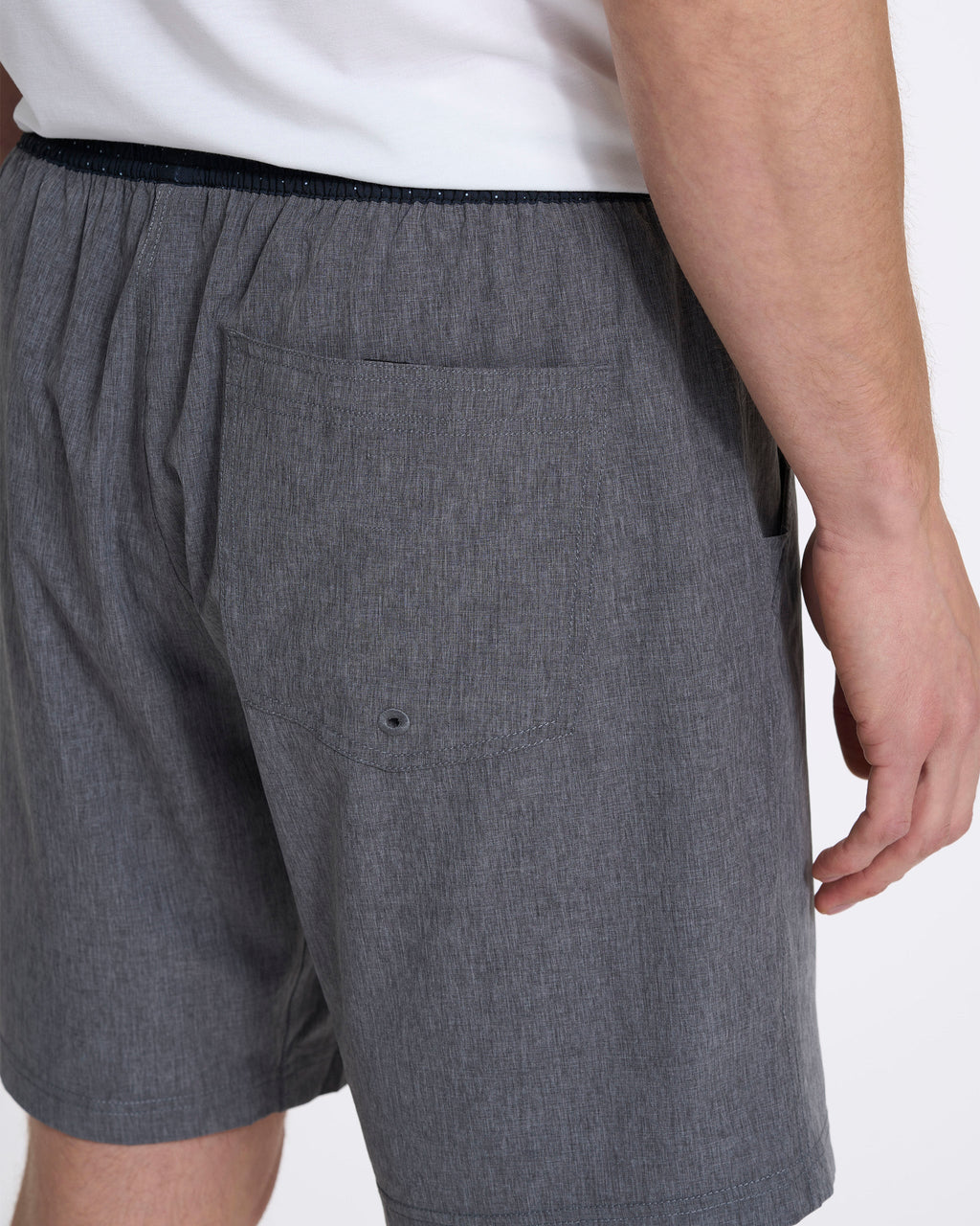 Kore Short Lined 7 | Vintage Charcoal Linen Texture