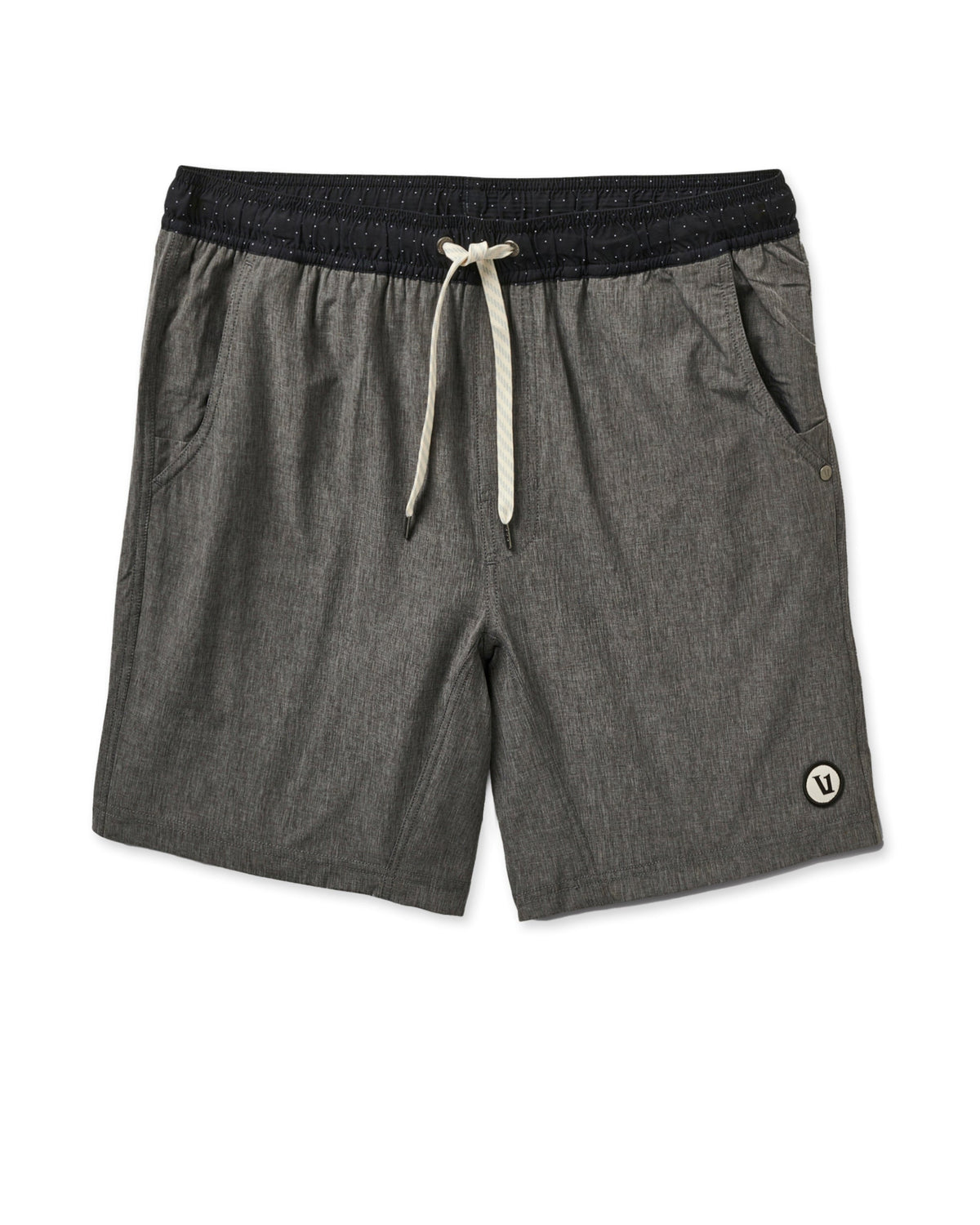 Kore Short Lined 7 | Vintage Charcoal Linen Texture