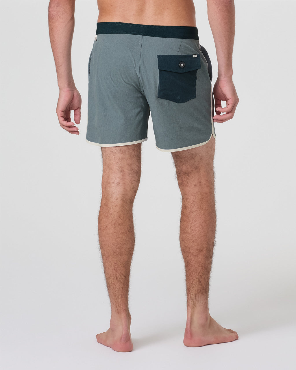 Cruise Boardshort 5 | Dusty Blue Linen Texture