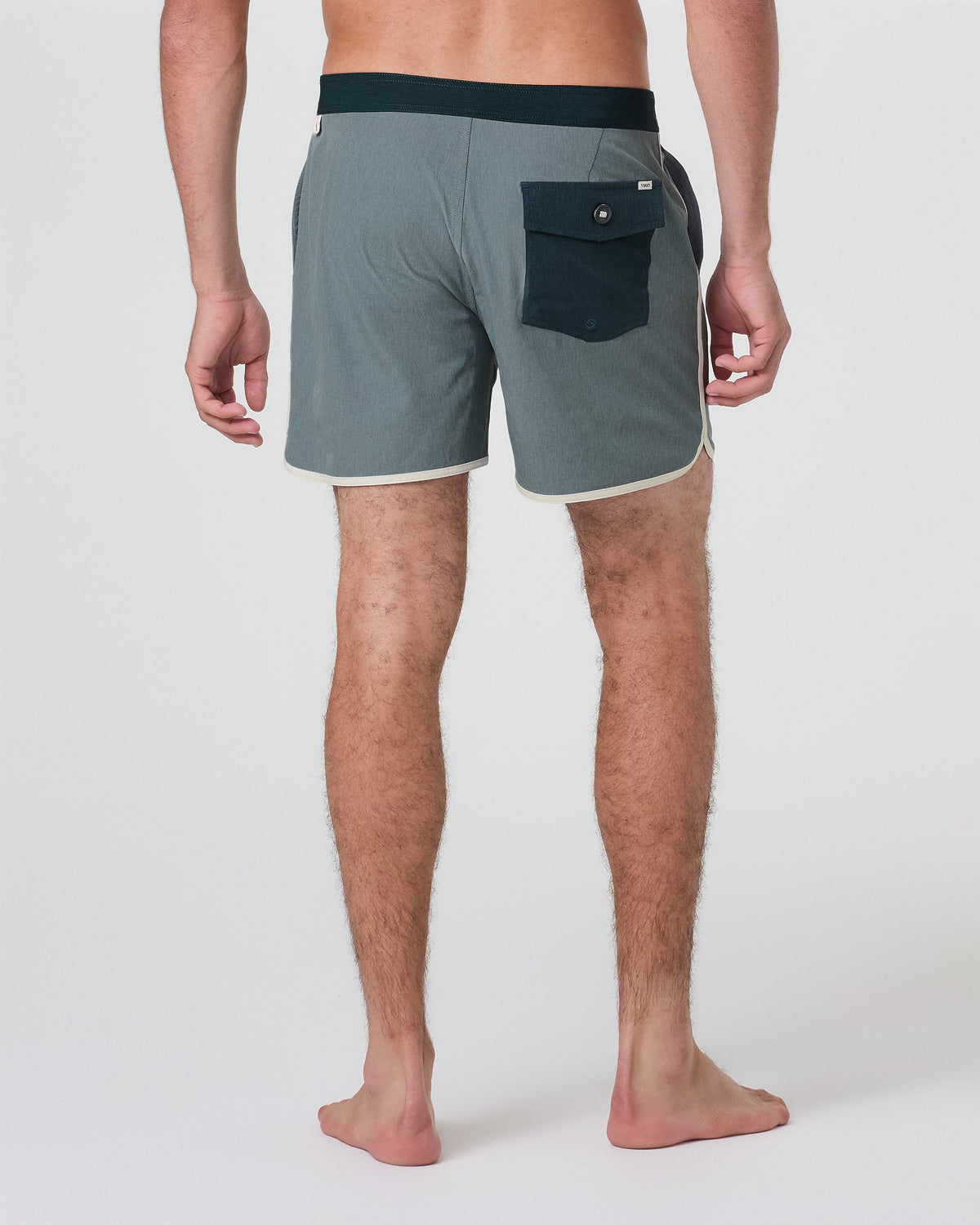 Cruise Boardshort 5 | Dusty Blue Linen Texture