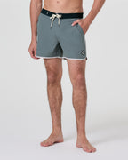 Cruise Boardshort 5 | Dusty Blue Linen Texture
