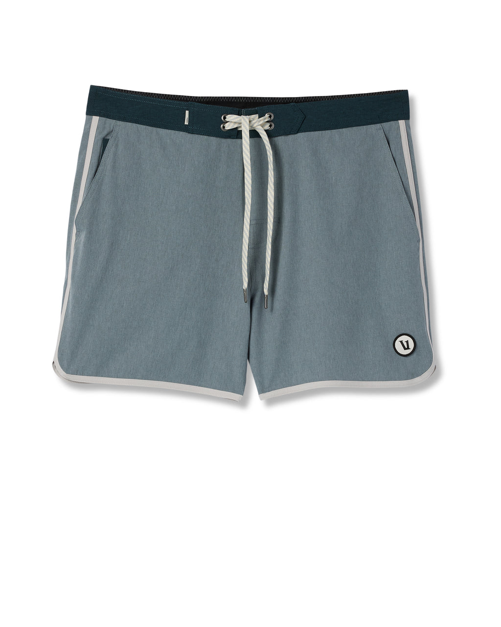 Cruise Boardshort 5 | Dusty Blue Linen Texture