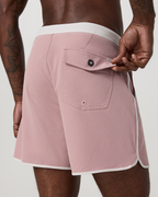 Cruise Boardshort 5 | Mauve Linen Texture