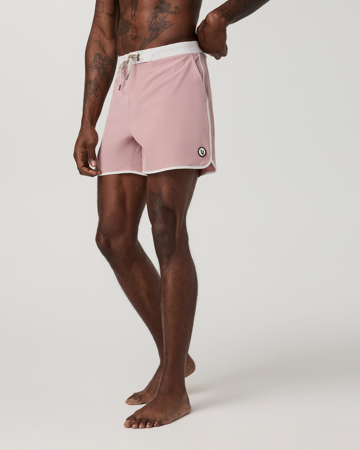 Cruise Boardshort 5 | Mauve Linen Texture