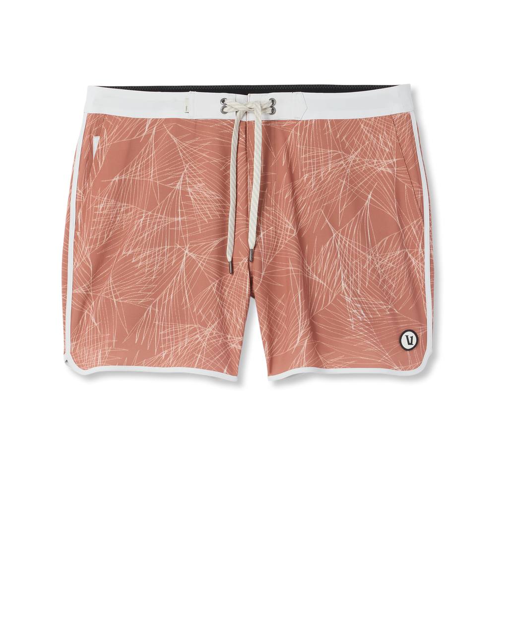 Cruise Boardshort 5 | Vintage Red Palm Shadow