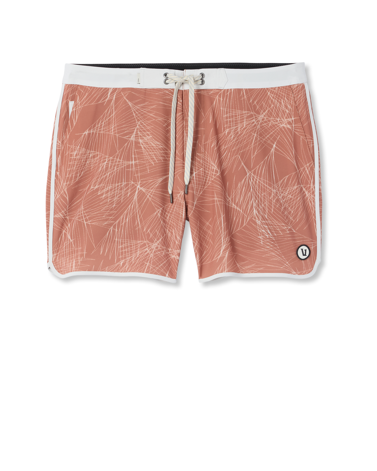 Cruise Boardshort 5 | Vintage Red Palm Shadow