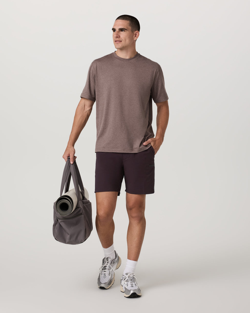 Grafton Short Lined 7 | Raisin