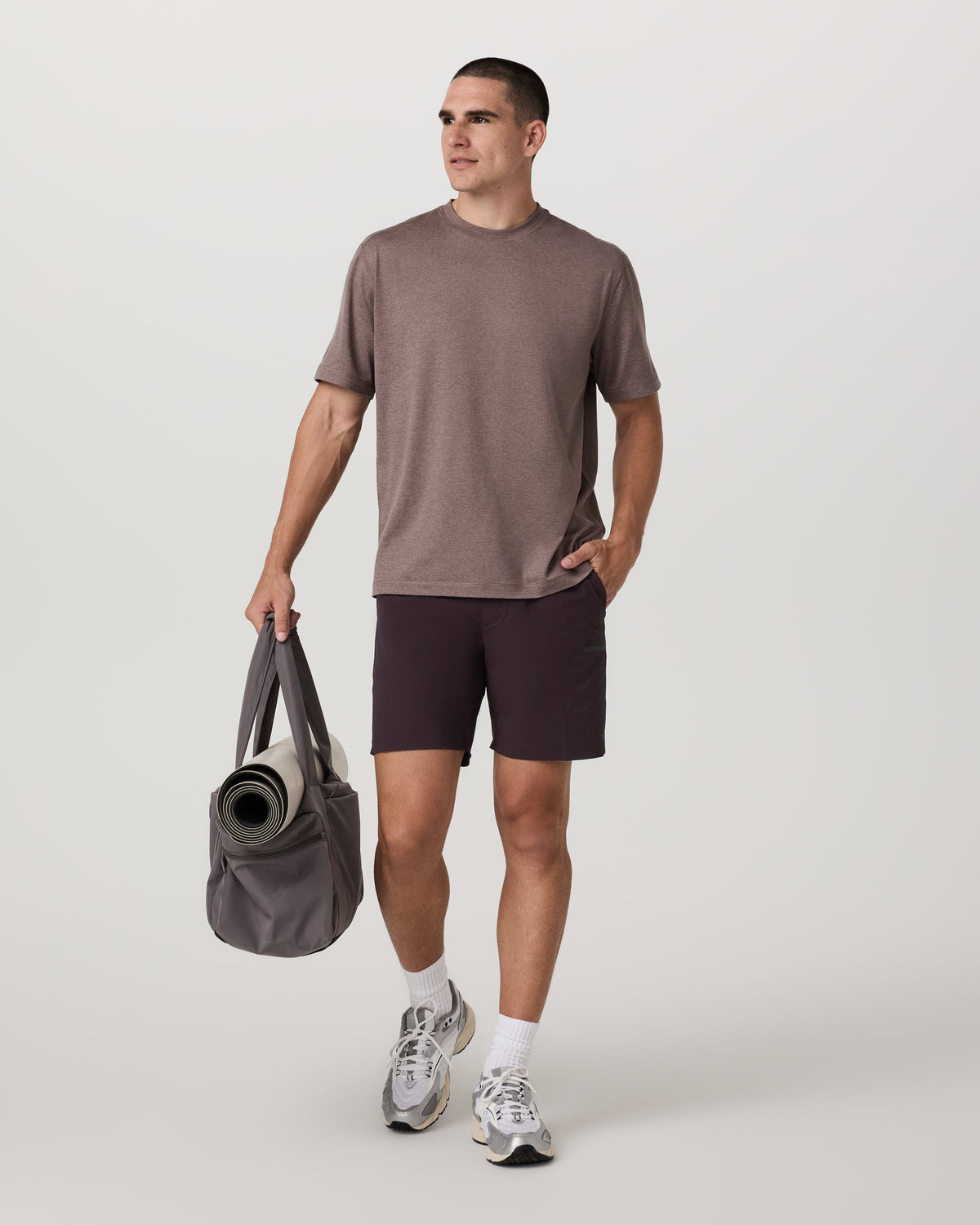Grafton Short Lined 7 | Raisin