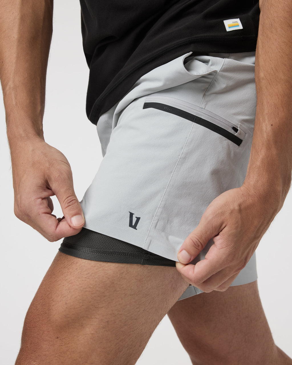 Grafton Short Lined 7 | Sky Grey