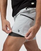 Grafton Short Lined 7 | Sky Grey