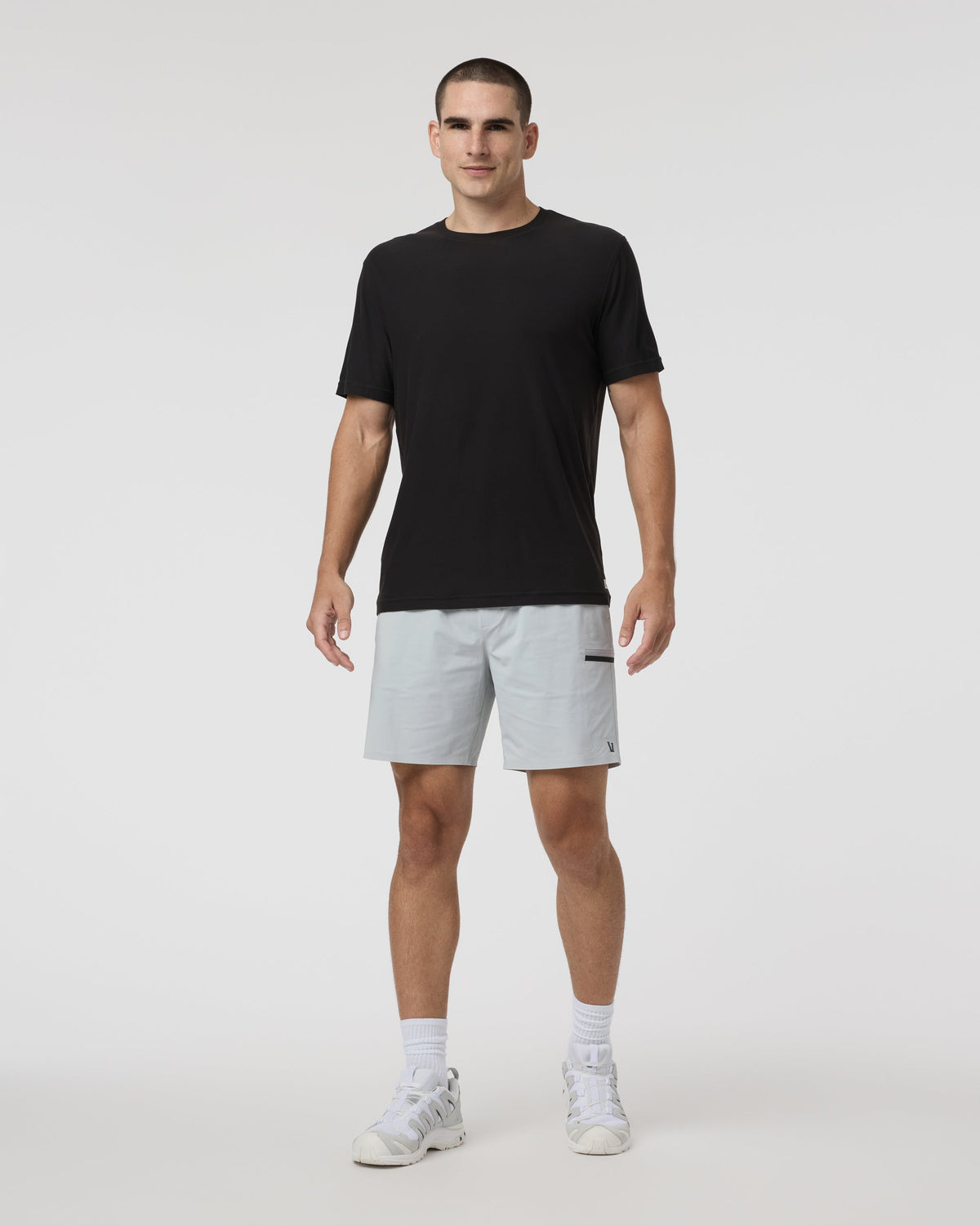 Grafton Short Lined 7 | Sky Grey