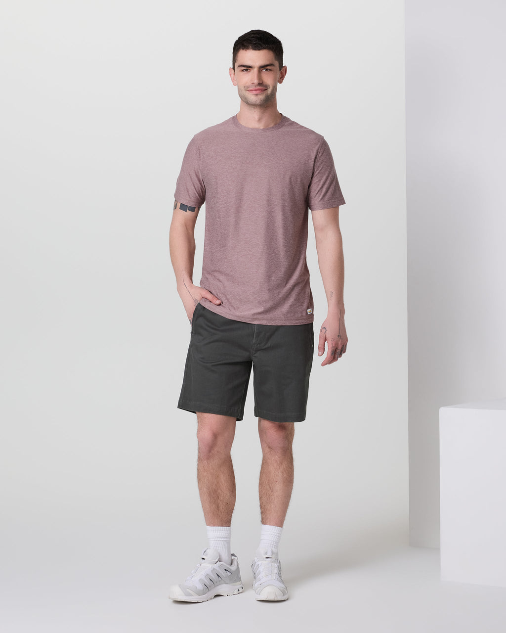 Fletcher Chino Short 8 | Dark Pewter