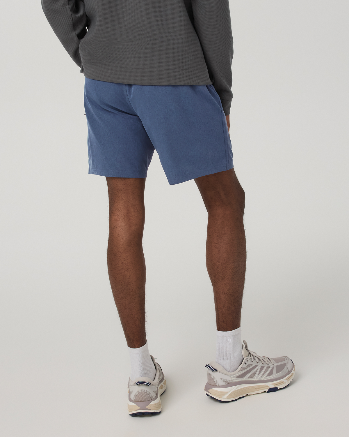 Banks Session Short Unlined 7 | Azure Linen Texture