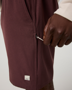 Banks Session Short Unlined 7 | Boysenberry Linen Texture