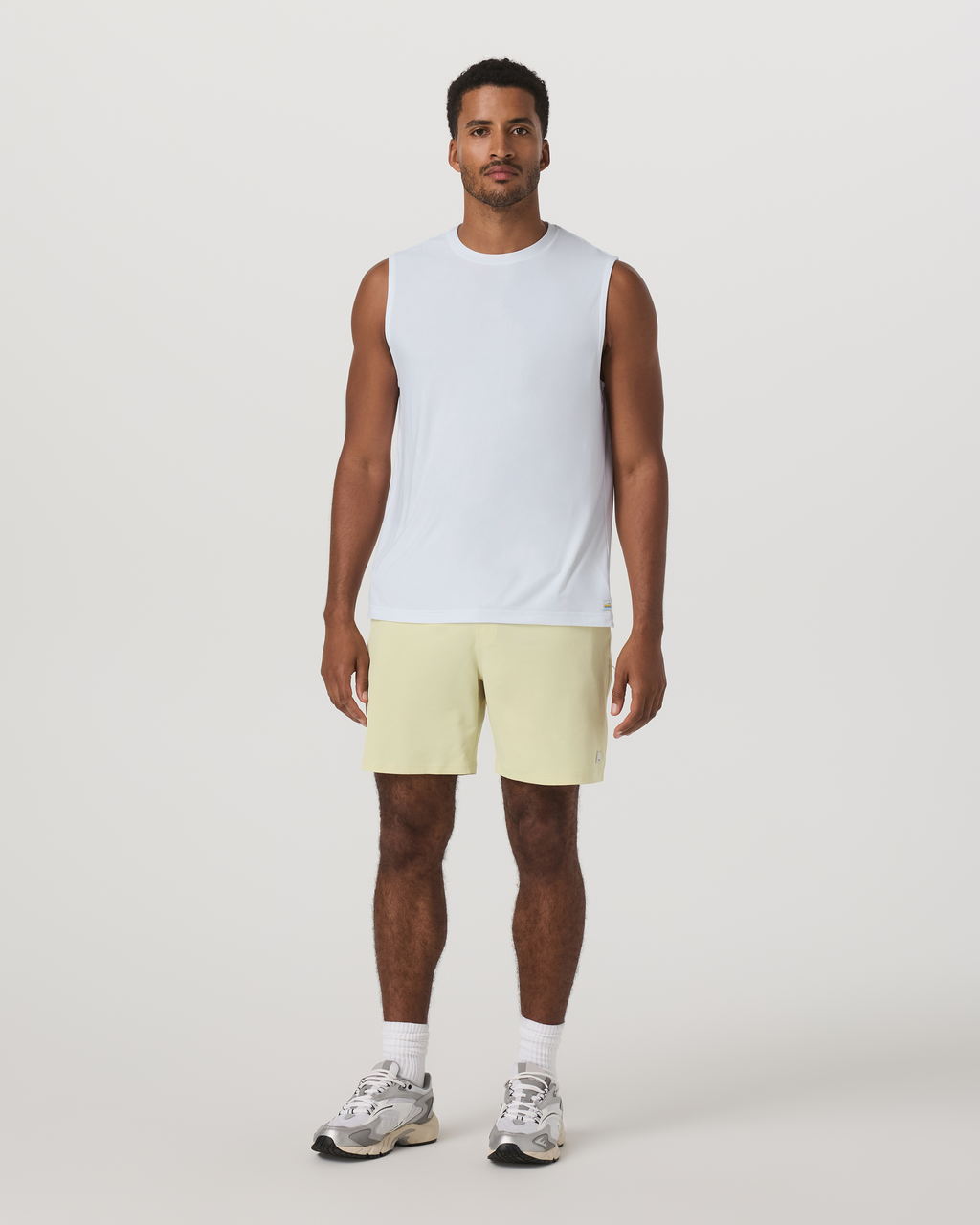 Banks Session Short Unlined 7 | Seed Linen Texture
