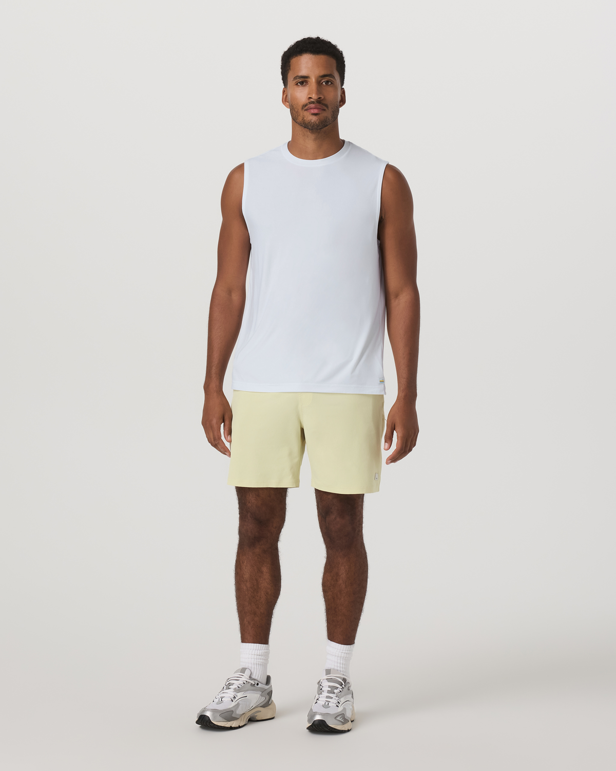 Banks Session Short Unlined 7 | Seed Linen Texture