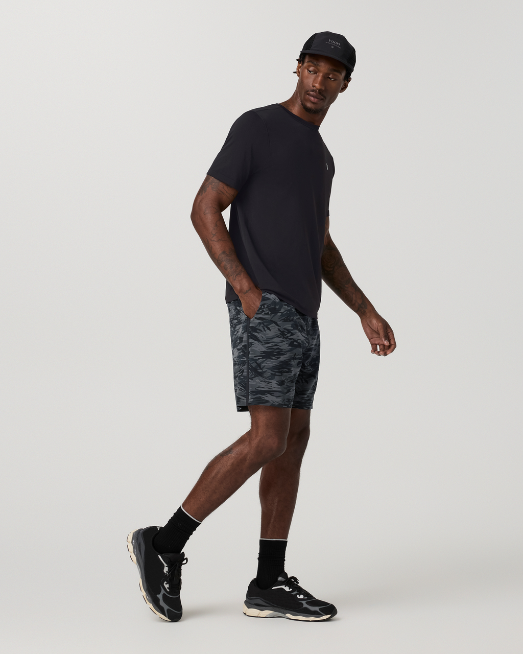 Banks Session Short Unlined 7 | Black Riptide Camo
