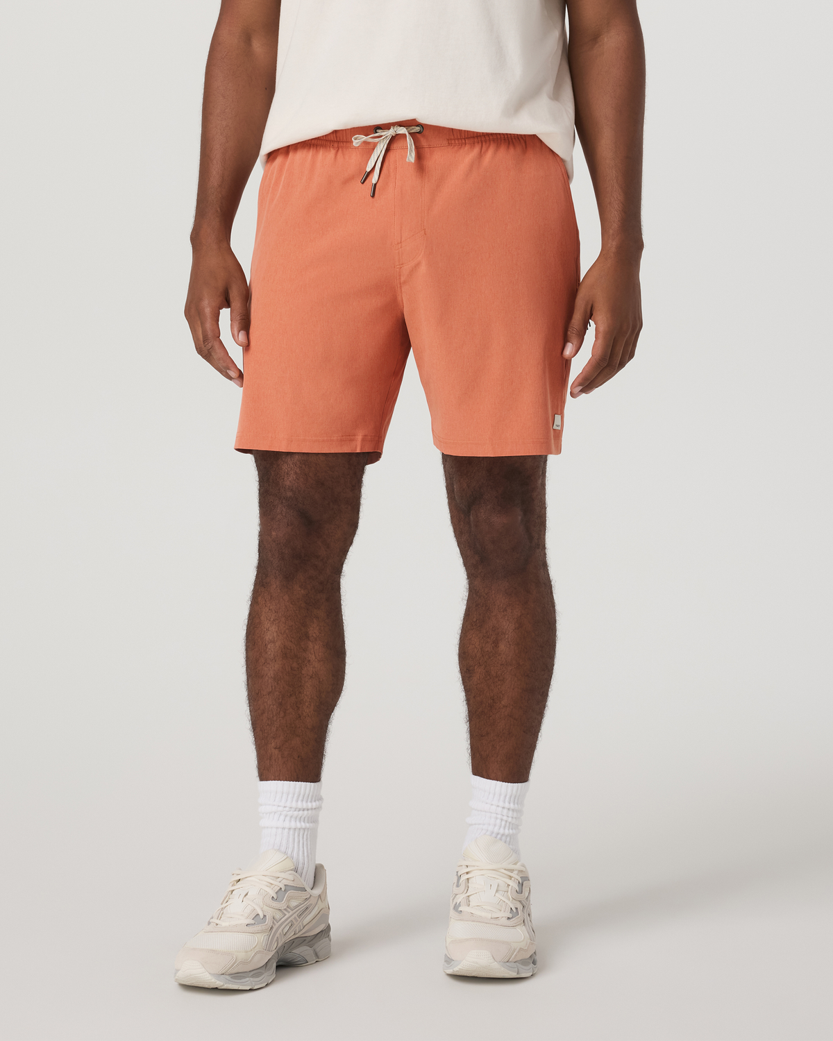 Banks Session Short Unlined 7 | Washed Brick Linen Texture