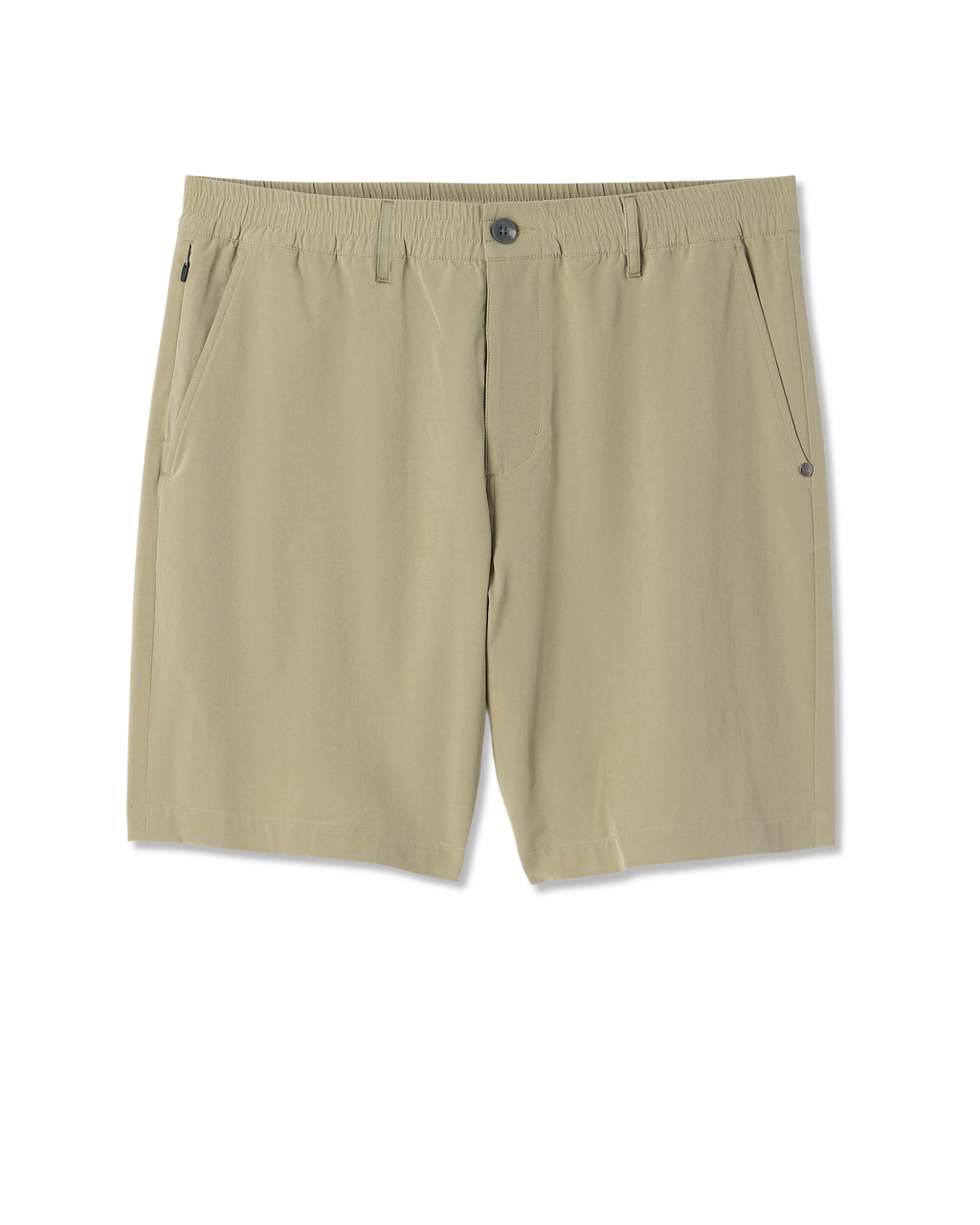 Aim Elastic Waist Short 7 | Artichoke Linen Texture