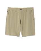 Aim Elastic Waist Short 7 | Artichoke Linen Texture