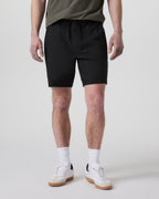 Cascade Crinkle Elastic Waist Short 8 | Black