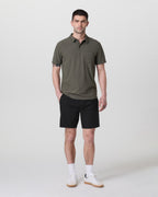 Cascade Crinkle Elastic Waist Short 8 | Black