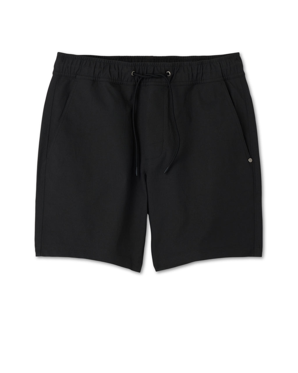 Cascade Crinkle Elastic Waist Short 8 | Black