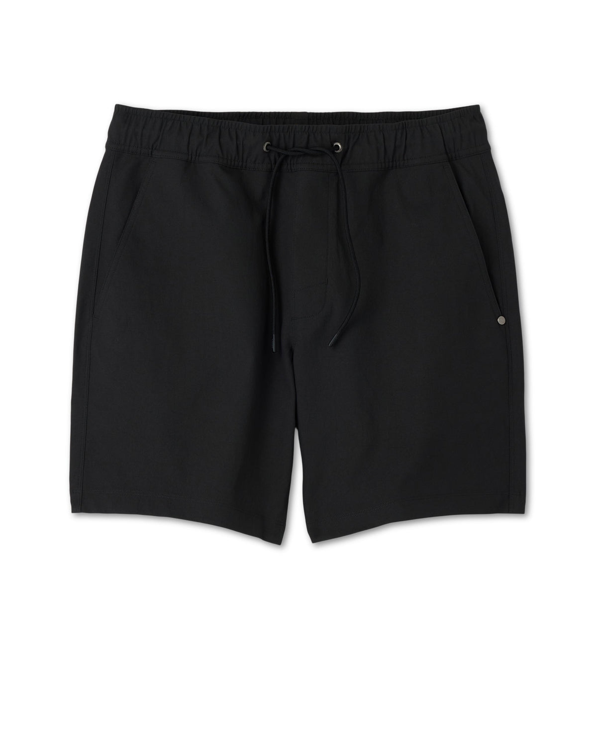Cascade Crinkle Elastic Waist Short 8 | Black