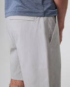 Cascade Crinkle Elastic Waist Short 8 | Fog