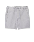 Cascade Crinkle Elastic Waist Short 8 | Fog