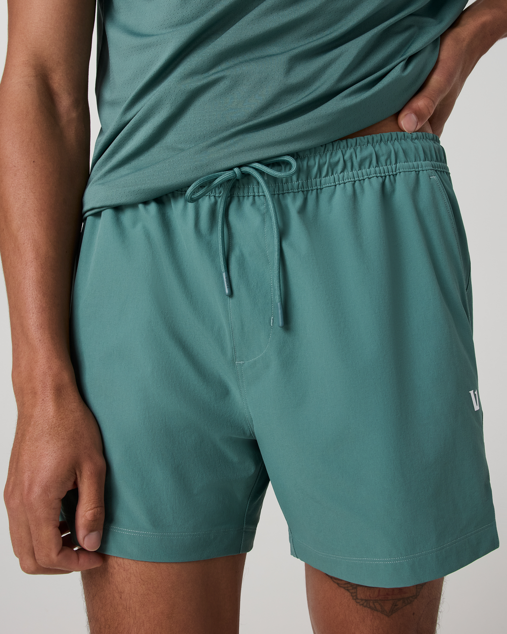 Crosscourt Short Unlined 5 | Dark Cyan