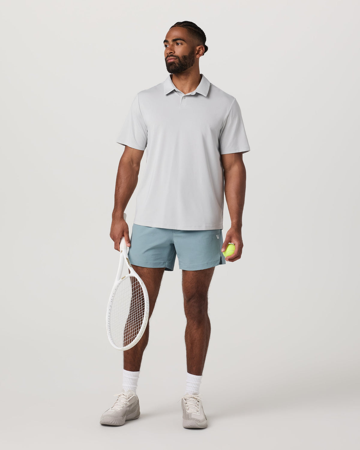 Crosscourt Short Unlined 5 | Mist