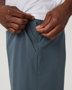 Aim Short 8 | Blue Sea Slub Stripe