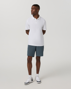 Aim Short 8 | Blue Sea Slub Stripe