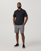 Aim Short 8 | Gull Grey Linen Texture
