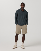 Aim Short 8 | Gravel Slub Stripe