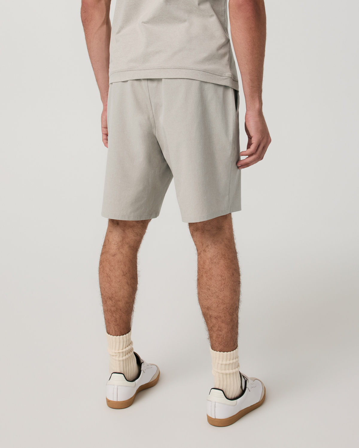 Aim Short 8 | Khaki Linen Texture