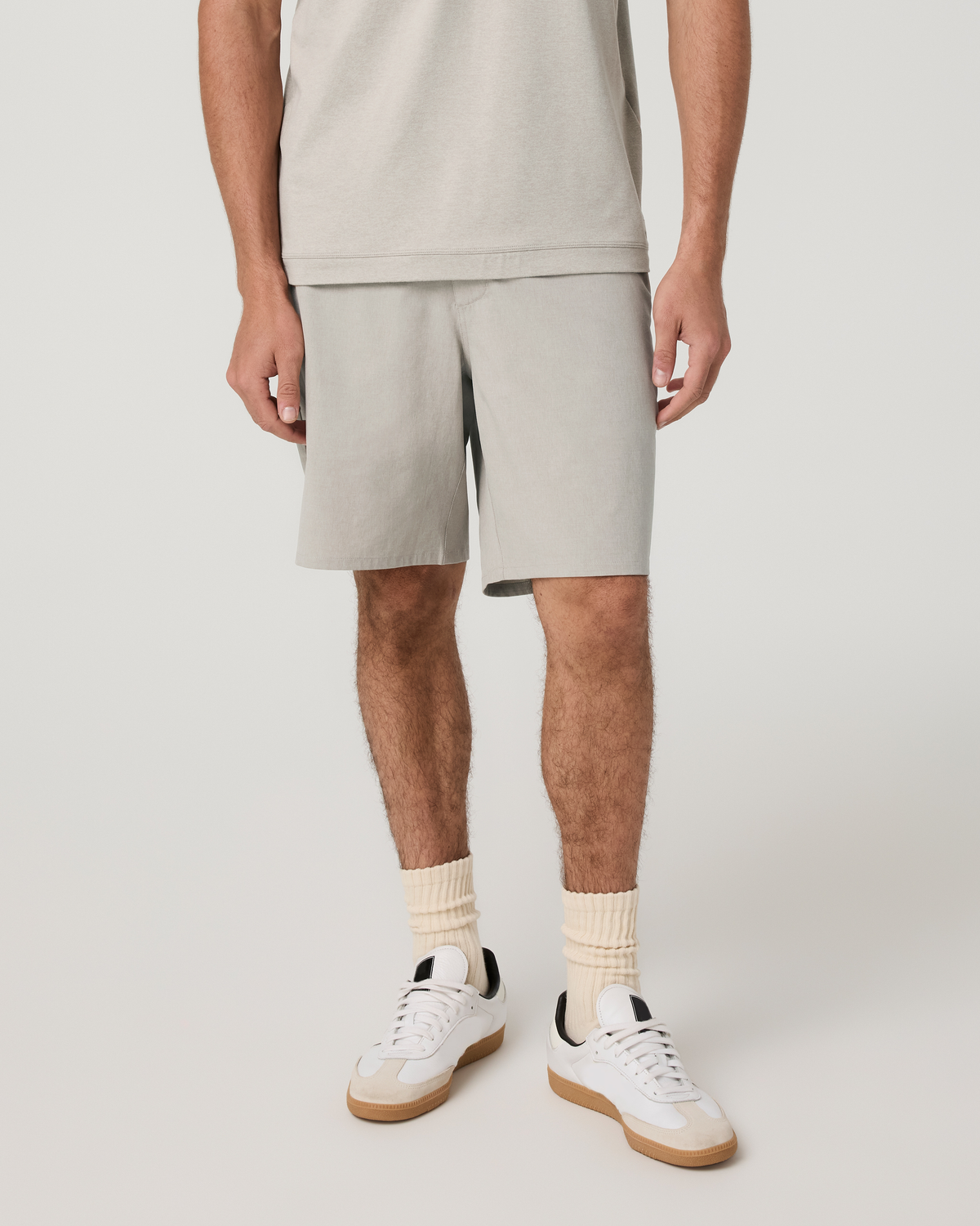 Aim Short 8 | Khaki Linen Texture